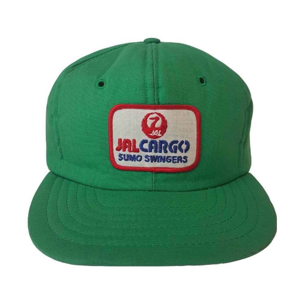 Vintage 80s JAL CARGO Hat Snapback Trucker Hat Japan Airlines Airplane Aviation